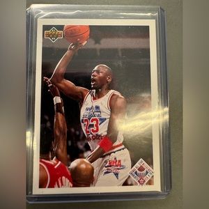 Micheal Jordan 91-92 upper deck card. #48